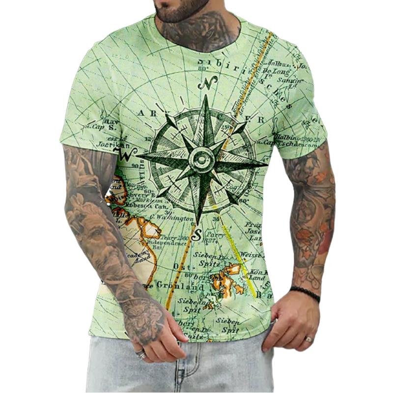 Новая летняя мужская модная футболка с принтом звездного диска, мужская футболка, топ