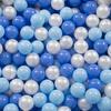 Soft Plastic Play Balls for Children 200 Balls/6cm-2.36in Colourful Certified Made In Eu, Baby Blue/blue/pearl