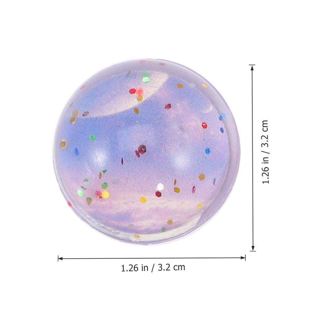 TOYANDONA Набор из 25 штук прыгучих мячиков диаметром 1,26 дюйма, с блестящими звездами, светящиеся прыгучие резиновые игрушки для подарков на детский праздник, идеально подходят для помещений и