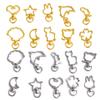 High Quality Swivel Lobster Clasp Snap Hook Wing Neko Heart Star Moon Cherry Blossom Shape Keychain Jewelry Findings Car Keyring