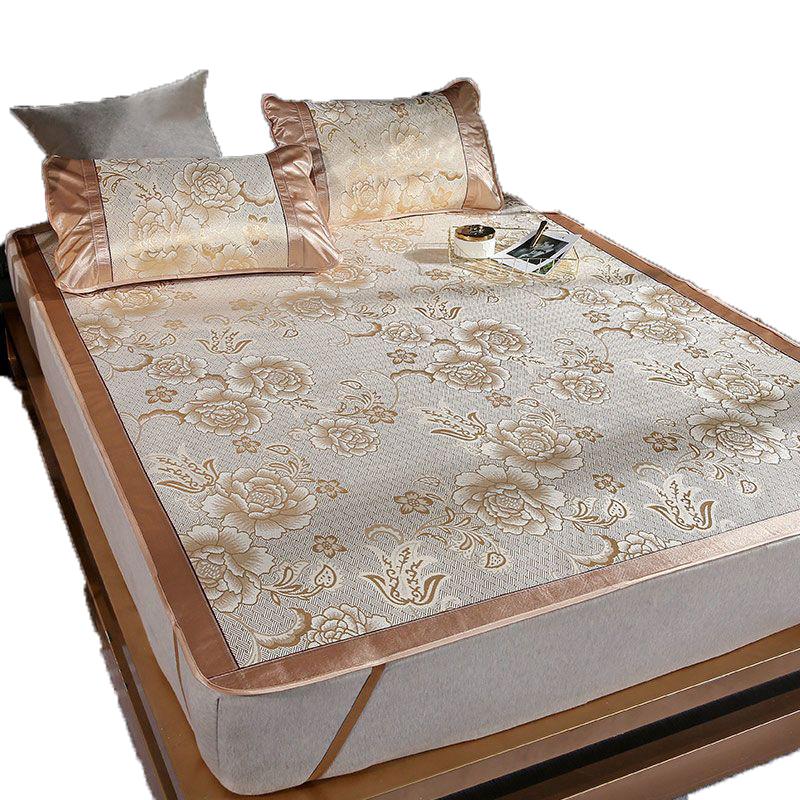 Летний коврик из ледяного шелка с наволочкой. Легко чистящийся складной прохладный спальный коврик. Можно стирать в машине. Наматрасники 90 150 180