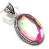 Натуральный мистический драгоценный камень из стекла, ювелирная подвеска из стерлингового серебра 925 пробы, 2,36" F6v69