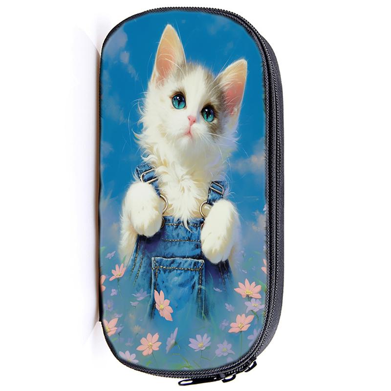 Волк, Панда, Кот, Многофункциональная сумка-карандаш, Лошадь, Капибара, для девочек и мальчиков, Детский пенал, Тигр, Собака, Держатель для канцелярских принадлежностей, Сумка для студентов, Школьные принадлежности