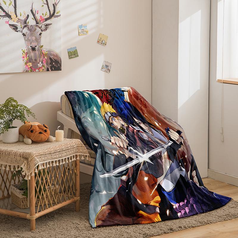 Animation Hokage Series Flannel Blanket 2D Printing Sofa Blanket Thickened Blanket