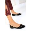 Claret Red Patent Leather Women's Ballerinas 19486
