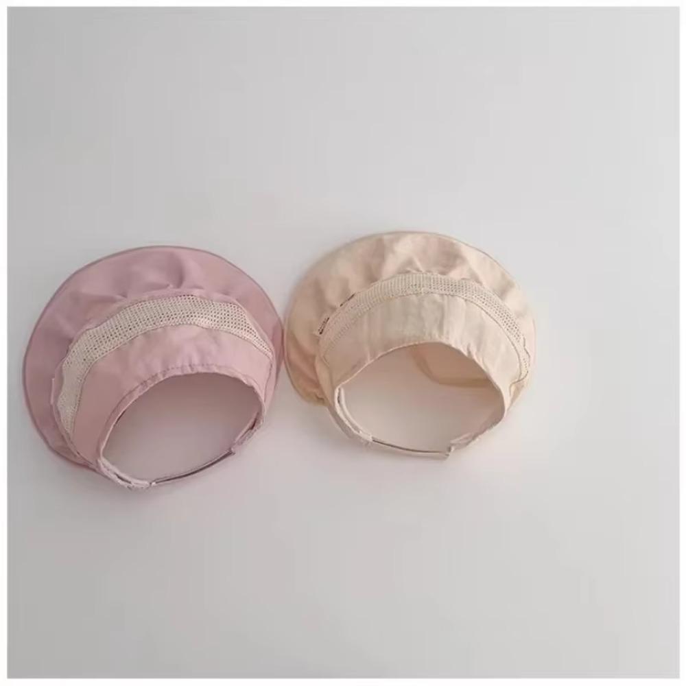 Lightweight Kids Cap Breathable Mesh Sunshade Hat Cute Large Brim Hat  Summer