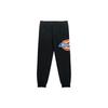 Dickies SS21 Классический логотип Боковая печать Средняя посадка Длинные вязаные спортивные штаны Унисекс штаны Черный DK008784BLK