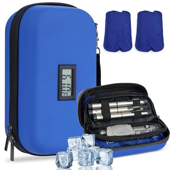 Сумка-холодильник для инсулина Yousheng с термометром, сумка-холодильник для диабетиков, сумка-холодильник для путешествий, сумка-органайзер для хранения инсулина