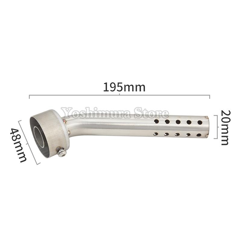 Universal 48mm Motorcycle Exhaust Muffler Insert Baffle End Pressure Purpose Dual Regulator Core Escape Pipe DB Killer