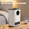 Indoor Household Dehumidifier Compact Quiet Water Shortage Auto Shutoff Digital Display Small Space Bedroom Basement Closet Use