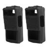 2PCS Mini Walky Talky Silicone Protective Soft Cover TwoWay Radio Protector for Baofeng UV5R(Yellow