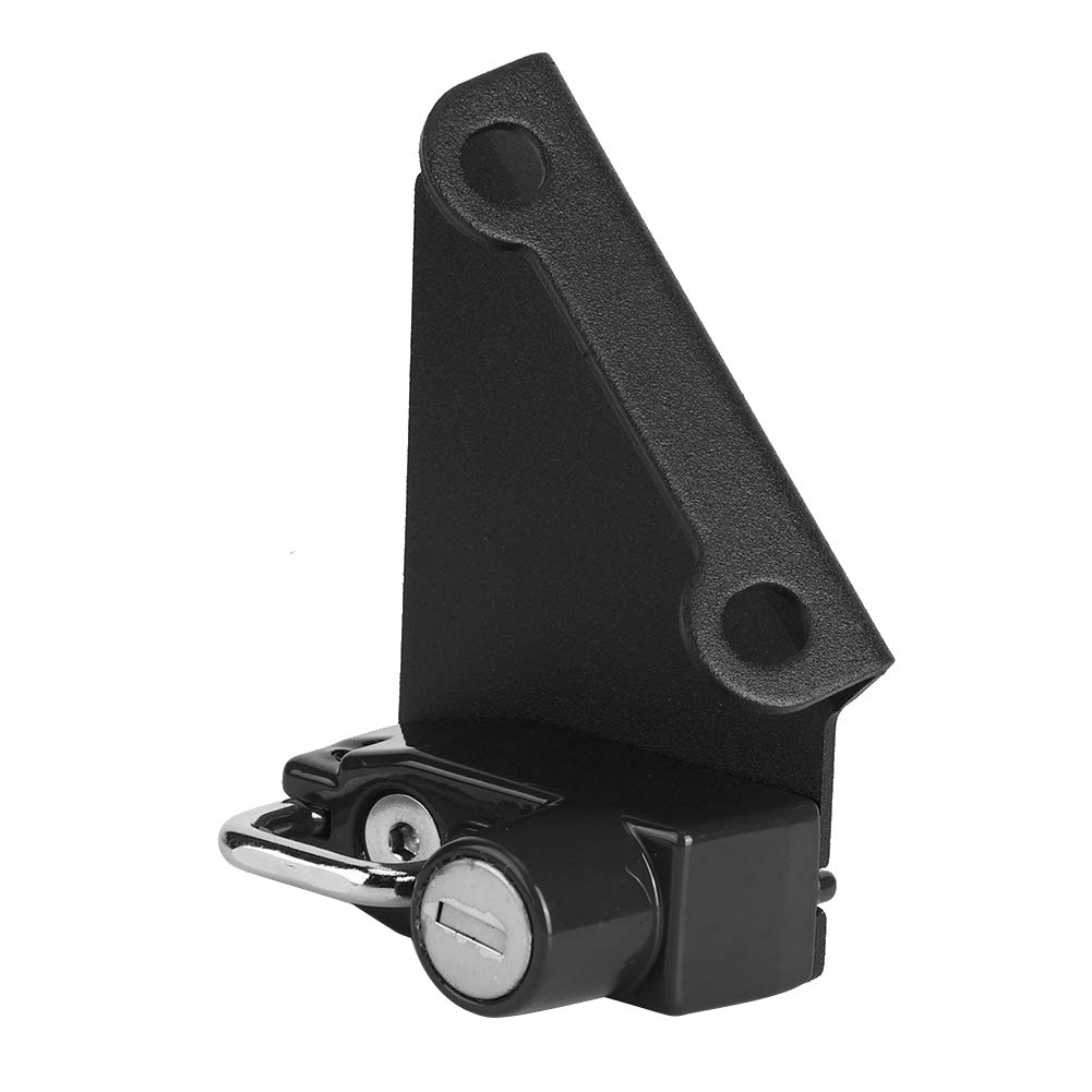 Motorcycle Helmet Lock - Aluminum Alloy Motorcycle Anti-Theft Helmet Lock Mount, Left Side, Fits YZF R1M/R1S/R6 (Black)