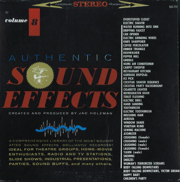 LP Пластинка ДЖАК ХОЛЬЦМАН - Подлинные Звуковые Эффекты Том 8 EKS7258 Elektra 1964 США Звуковые Эффекты и Природа Б/У