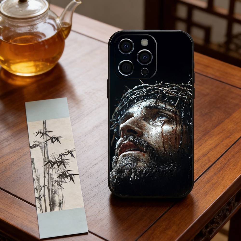 Чехол для телефона Иисус Христос Силиконовый Мягкий Для IPhone 17 16 15 14 13 12 11 X XR Plus Pro Max Plus