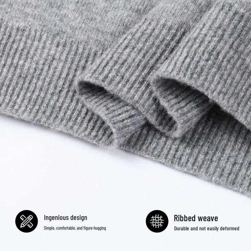 SNOWFLYING Женский базовый трикотажный свитер с V-образным вырезом из 100% мериносовой шерсти