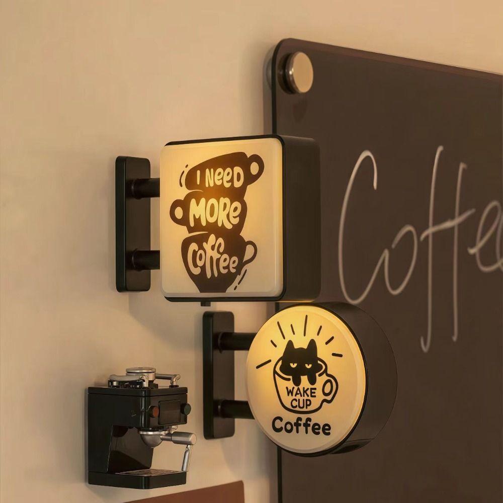 Магнитная вывеска «Кофейный уголок» Миниатюрная перфорированная доска Наклейка на холодильник Туризм
