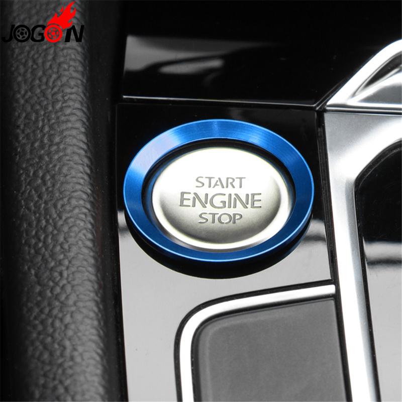 Для VW Golf 7 MK7 VII GTI R Jetta CC Arteon Passat B8 Touareg T-roc Tiguan Кольцо кнопки Start-Stop двигателя автомобиля Накладка на крышку зажигания