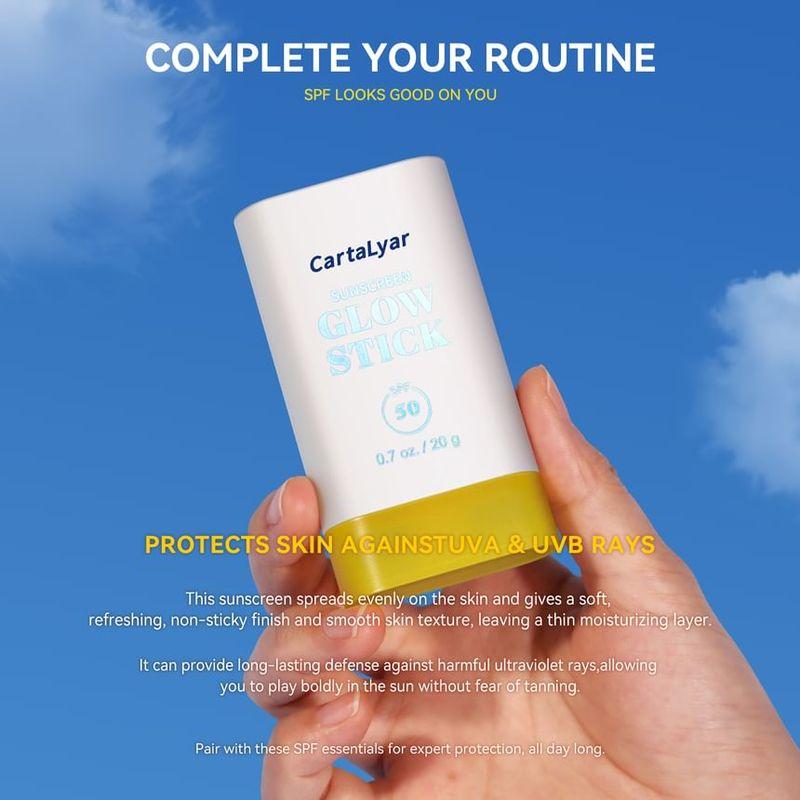 CartaLyar - Светящийся полупрозрачный стик-солнцезащитное средство SPF50 PA++++ - 2 типа