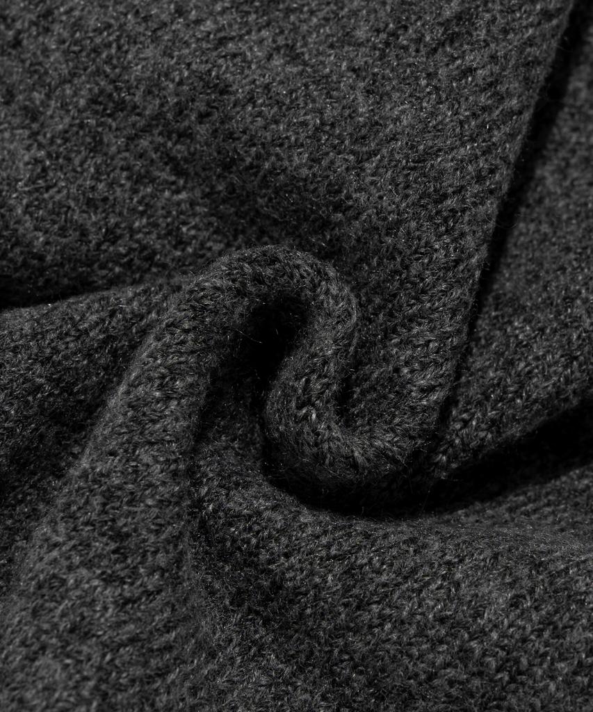 CARGOBROS FOR WOMAN Soft Basic Round Knit (Charcoal)