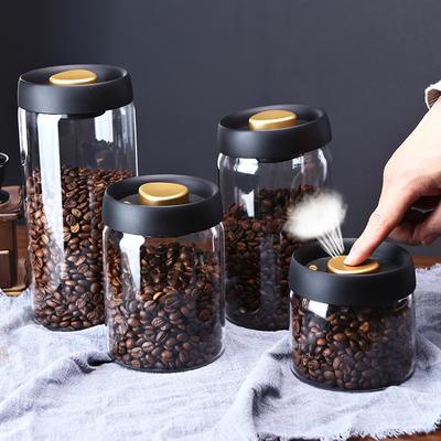 Вакуумная банка для хранения кофейных зерен, кухонная банка для хранения продуктов, зерна, чая, стеклянные банки для специй, банка для свежего хранения, кухонные аксессуары