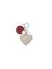 vunque Heart Memory Leather Charm Piccolo (Heart Memory Leather Charm Piccolo) Topo Red