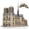 Cubic Fan 3D Puzzle Craft Kit, Notre Dame Cathedral, MC260h, No Glue or Tools Required