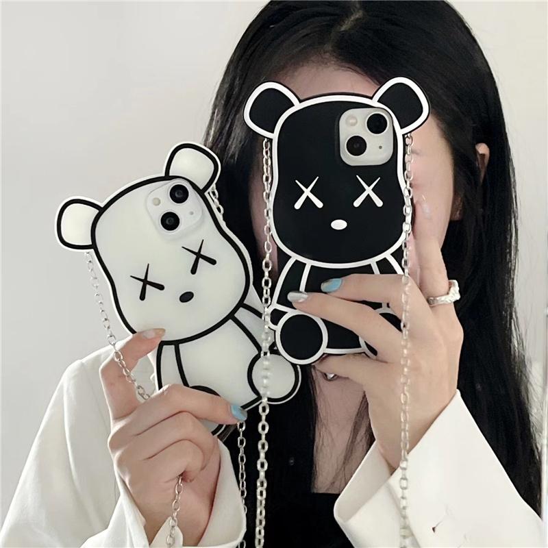 Чехлы для телефонов с милым медведем для iphone 11 12 13 Pro Max 8/7 6 X XR XS Plus