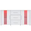 Sideboard Chest of Drawers Buffet Cabinet Storage Cabinet Cabinet Unit TV Cabinet, Lowboard, with LED Lights for Dining Room Living Room, 140*35*70cm