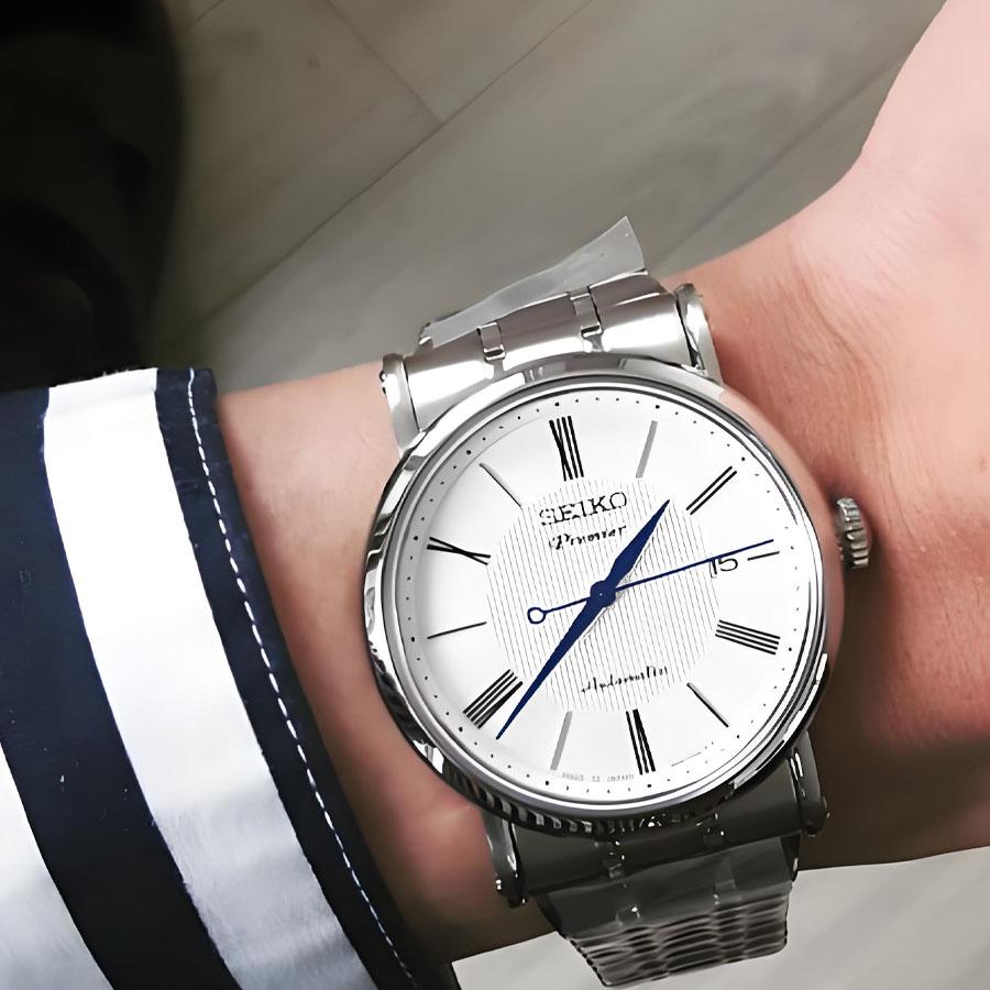Seiko Мужские водонепроницаемые часы серии PREMIER SRPA17J1