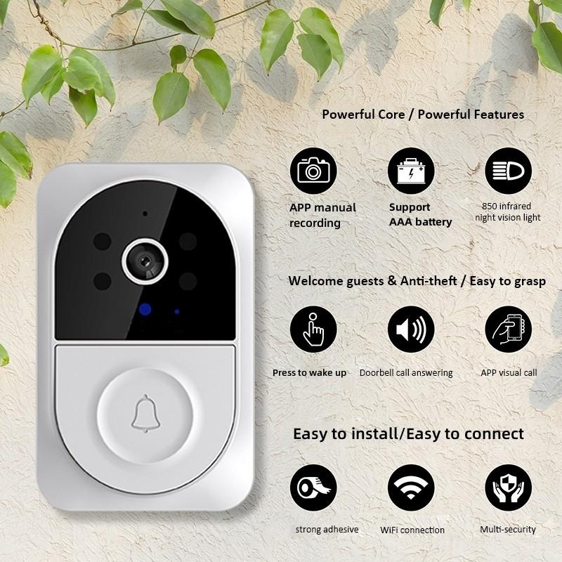 Умный беспроводной Wi-Fi видео дверной звонок телефон дверное кольцо домофон камера безопасности звонок