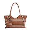 Niche lazy seaside beach bag hollow shoulder tote bag mesh handmade summer woven bag women