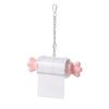 1pc Shredding Bird Toy Colorful Refillable Paper Roll Chew Toy for Cockatiel Budgie Parrot Cage Enrichment Durable Fun