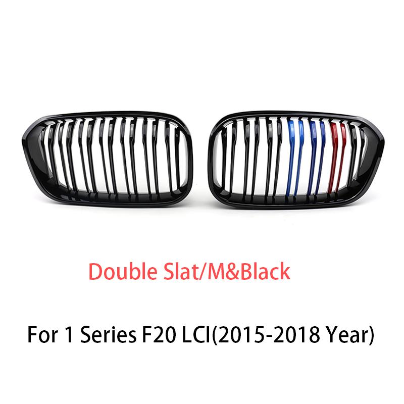 Front Bumper Racing Radiator Mesh Grill For BMW 1 Series F20 F21 Facelift 2015-2019 Year Gloss Matte Black M Color Carbon Print OUVKF1