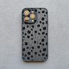 Черный Чехол для Телефона с Цветочным Принтом для iPhone 13 12 Mini 11 Pro Max 16 15 14 Pro Max Plus XR XS X 7 8 SE2 Матовые Ударопрочные Чехлы