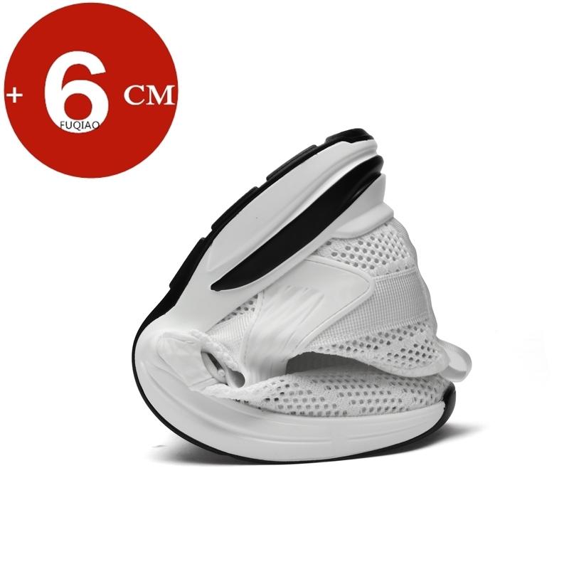 Men Summer Sneakers Breathable Elevator Height Increase Shoes for Height Increasing Shoes Mesh Insole 6cm