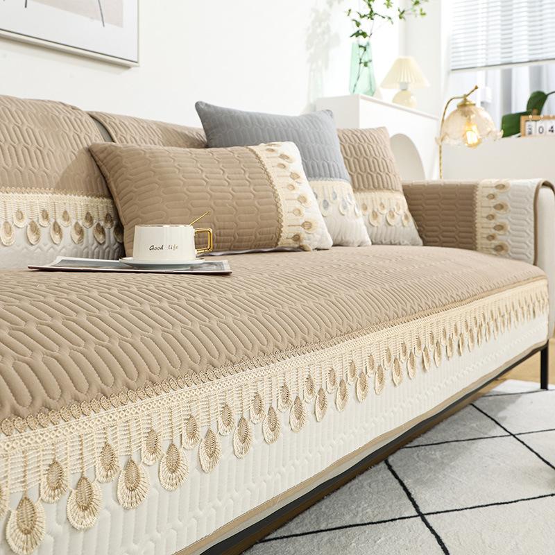 Sofa Cushion Universal Four Seasons Non-Slip Simple Modern Cushion Fabric Fashion Sofa Cover Slipcover All-Inclusive Universal Cover