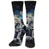 A Pair of Leopard Print Fashion Socks Retro Harajuku Art Crew Socks Skin-friendly Breathable Socks Unisex Sports Casual Party