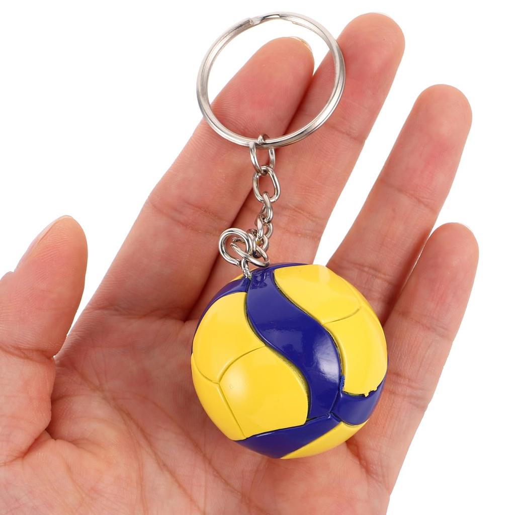 [iplusmile] 4 шт. Волейбольный брелок Волейбольные украшения Волейбольный турнир Брелок Волейбольные принадлежности Спортивный брелок ПВХ цинковый сплав