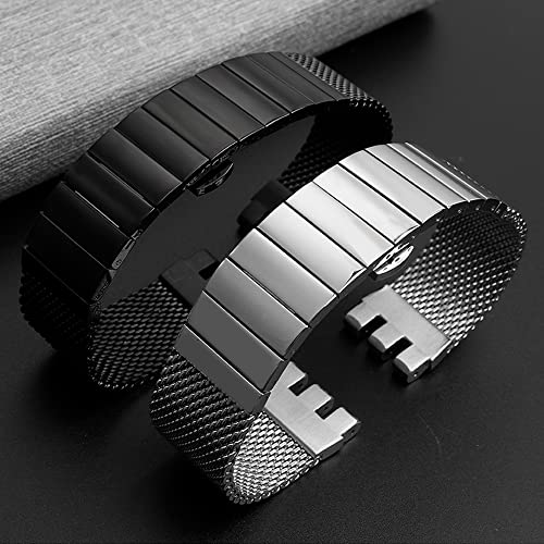 ZHUOLEI Сменный ремешок для часов для Swatch, 19 мм, 20 мм, 21 мм, Миланский сетчатый браслет из нержавеющей стали