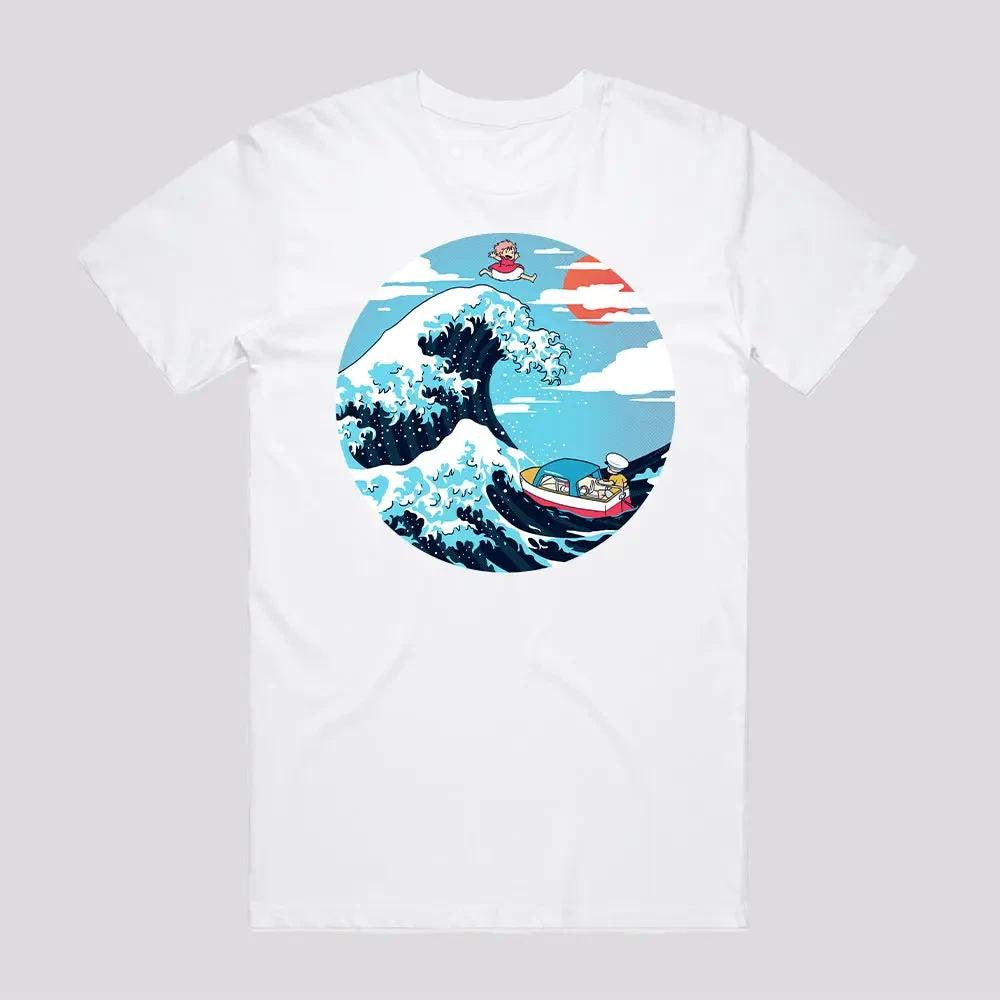 Anime The Great Wave Of Ponyo T Shirt Size S 4xl Gift For Friends Kids