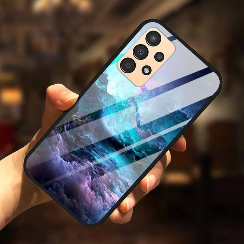 Чехол для Samsung A13 A23 A52 A72 4G M52 A52S 5G Роскошный Закаленное Стекло Жесткая Задняя Крышка для Samsung Galaxy A13 4G Чехлы для Телефона Capa