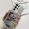 Мультяшный M-MAFALDA Милый чехол для телефона Samsung Galaxy S25 Edge S24 S23 S22 S21 S20 Ultra Силиконовый серебристый чехол