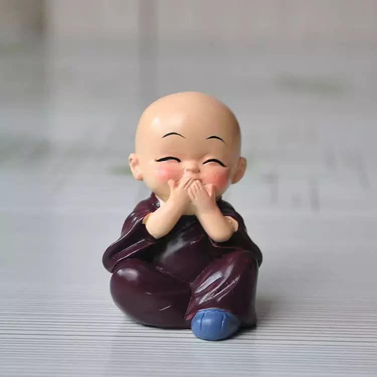 Набор из 4 статуэток монаха Будды, предметы домашнего декора, декоративные элементы для дома