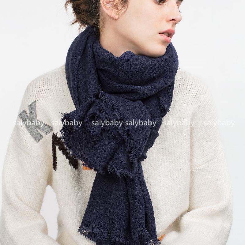 Однотонный шарф, свободный шарф для бороды, шаль, длинный шарф двойного назначения