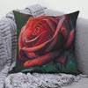 Чехол на подушку Современный диван Квадратная наволочка Домашний декор Роза Цветочный узор