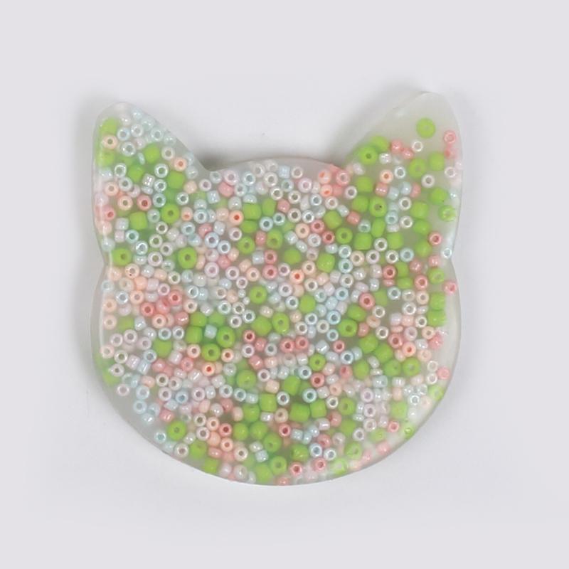 Xiaomi Skin Picking Fidget Toys Silicone Skin Picking Pocket Pads Round Heart Cat Pear Shape for Decompression ADHD OCD Color I450000