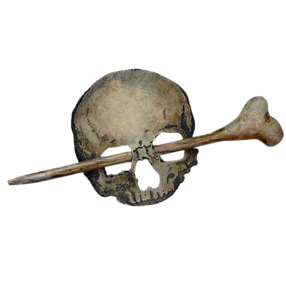 Заколка для волос в виде скелета на Хэллоуин, палка, слайд с палкой, ретро-готическая заколка для волос в виде кости, палочки, шпилька для волос f