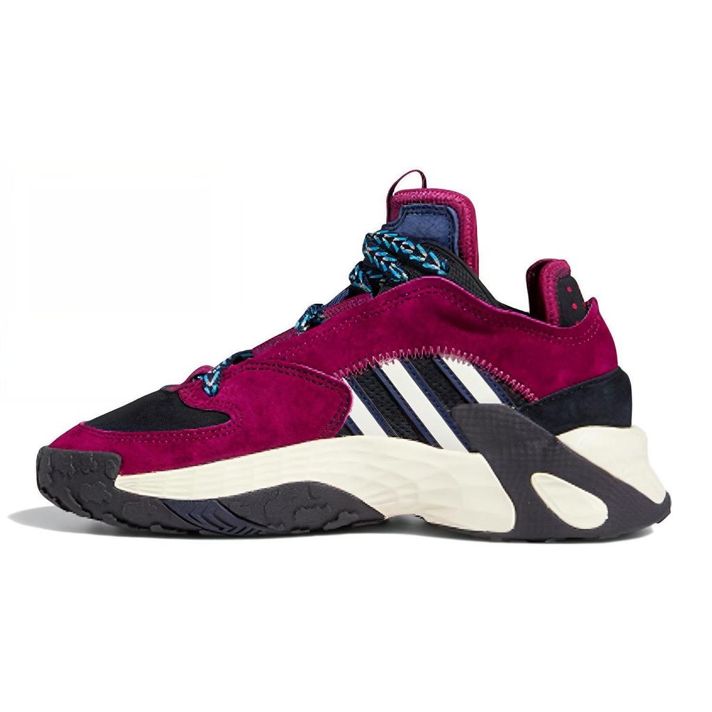 adidas Оригинальные STREET BALL J Удобные Устойчивые к истиранию Низкие Детские Баскетбольные Кроссовки Черно-Фиолетовые FV5148