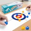 Детская мини-настольная игра в керлинг - Обучающая игрушка для игры в помещении родителями и детьми