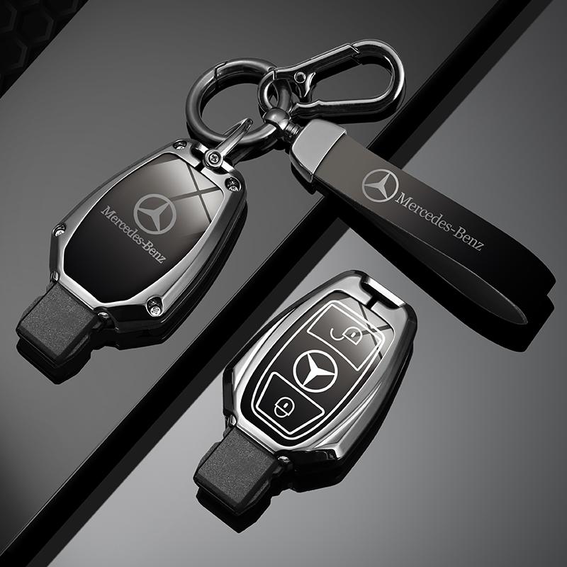 Цинковый сплав Чехол-держатель для корпуса брелока автомобиля Для Mercedes Benz A B C E Class GLS GLA GLK GLC CLS CLA AMG W212 W463 W176 W204 W205
